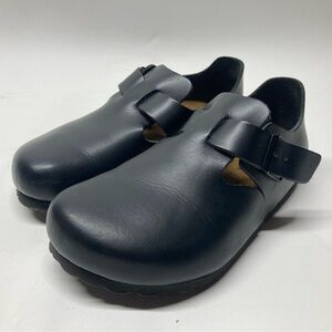 Birkenstock London Oiled Leather Black Clogs Size 37 US 6.5